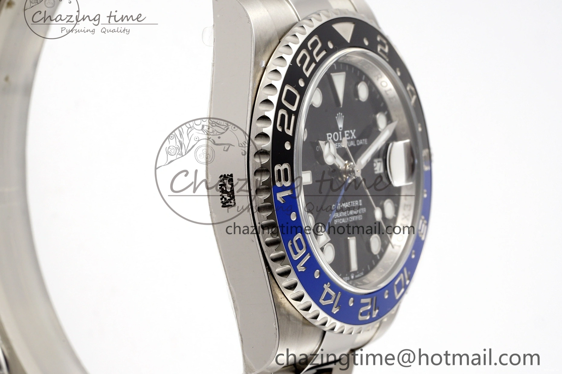 1218 Sleek GMT-Master II 126710 BLNR Blue Black Ceramic Clean Factory Best Edition on Oyster Bracelet DD3285 CHS 1990
